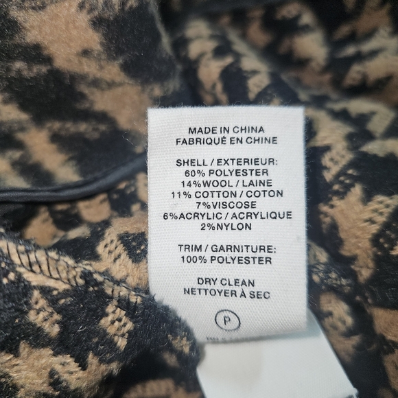 Avec Les Filles coat black and tan size L - Picture 8 of 10